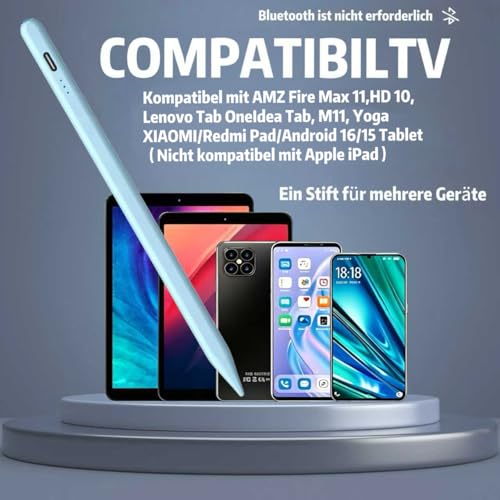 Lápiz digital para evitar trazos imprecisos en tabletas Android y Fire Max 11 6
