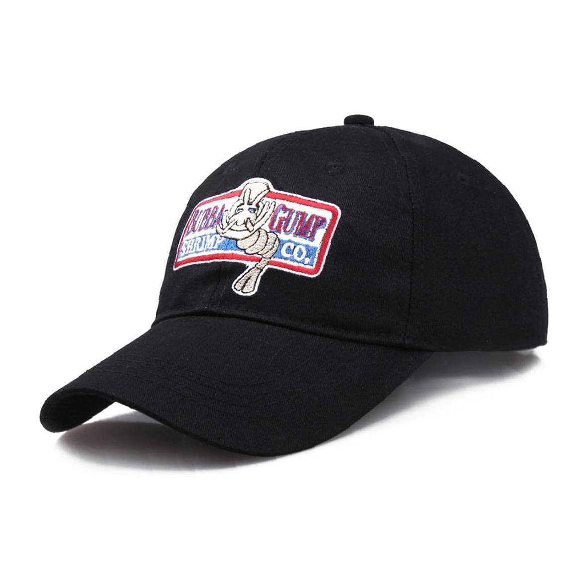 Tossper Men's Style 1 1Pc Baseball Cap Adjustable Bubba Gump Baseball Cap Shrimp Embroidered Snapback Hats Sport Running Caps For