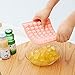 Mziart Easy Release Mini Ice Cube Trays, 60 Diamond Shaped Cubes Maker, Stackable (Pack of 4)