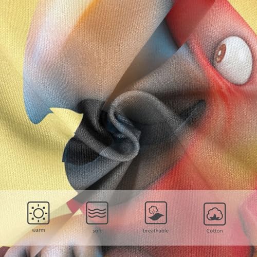 Girls Underwear Toddler 2t Cotton Panties for Girl Florals Kids Undies Briefs Cheerful Cartoon Parrot Yellow3