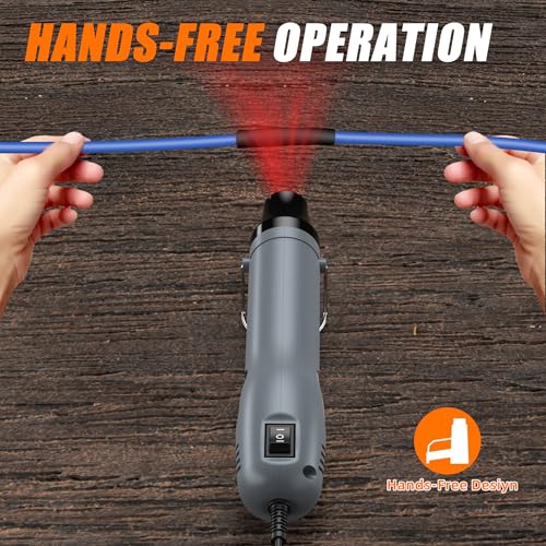 Weitieke Mini Heat Gun 482℉ & 662℉ 2-Modle Temperature Control, Overload protection Ergonomic Design pistola de calor,Mini heat gun\' for crafting,shrink tubing,vinyl wrap,resin