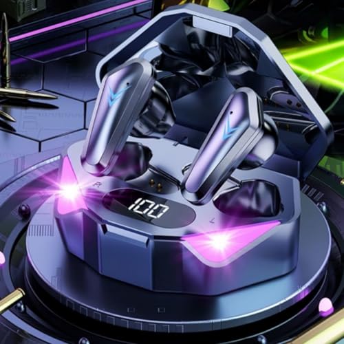 Wireless Ear Buds, Wireless Game Earbuds, Low Latency Earphones, 2.72x1.73x0.98 inches Headphones with Battery Display, Ideal Use for Phone, Sports, Games, Work, Running and Gym - Afbeelding 4