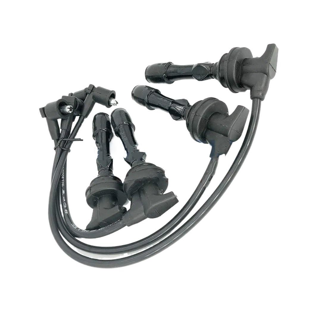 Compatible con Hyundai I10 I20 Compatible Kia Picanto Rio Cable Juego de cables bujía Se adapta Distribuidor de encendido