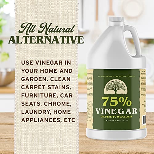 Image of Ecoxall 75% Pure Concentrated Vinegar, 1 Gallon (128 Fl oz), Pack of 1