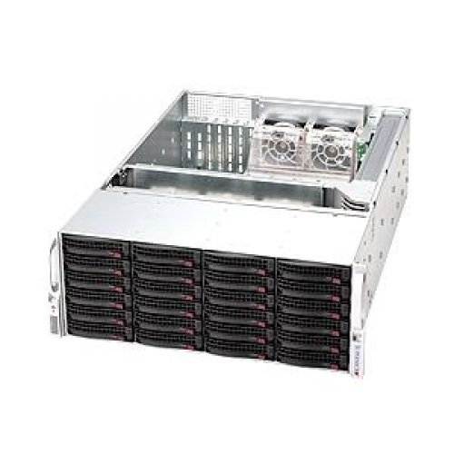 Supermicro CSE-846E16-R1200B SC846 E16-R1200B - Rack-mountable - 4U - extended ATX - SATA/SAS - hot-swap 1200 Watt - black