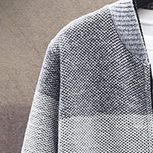 SMIDOW Men's Cardigan Sweaters Knitted Stand Collar Regular Fit Jacket Full Zip Fleece Lined Winter Warm Coat2