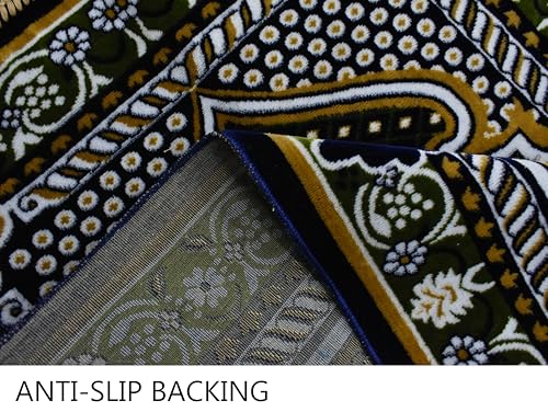 Image of Janamaz Prayer Mat - Turkey Soft Velvet Namaz Mat | Premium Aasan for Daily Salah, Janimaz Namaz, Comfortable & Durable Prayer Mat | 44x27 Inch, (10)