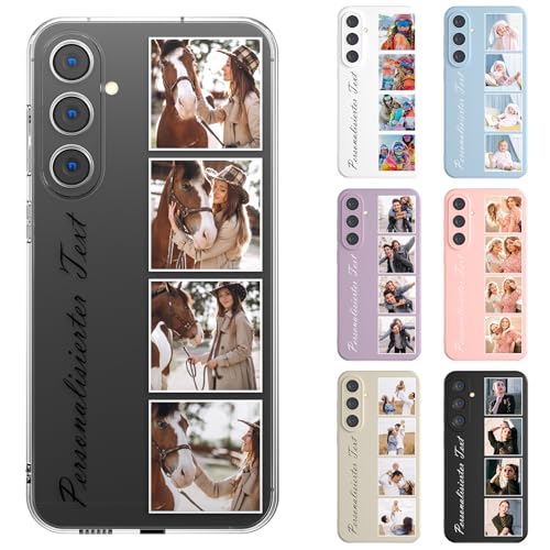 DCPPCY Funda Personalizada con Foto para Samsung Galaxy S24 Ultra 5G, Carcasa Personalizable con Foto Imagen o Texto, Personalizado Custom TPU Protector Case, Custom Case Cover para Familia
