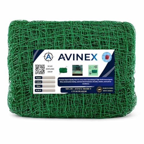 Image of Anti-Bird Pigeon Net for Balcony | Heavy-Duty Bird Net, Green, 12Ft X 90Ft