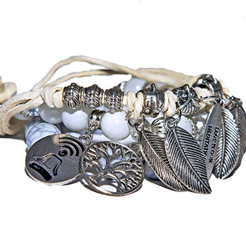 Bracelet sets, Couples bracelets, Meditation set bracelets unisex, Yoga bracelets, Mindfulness gift, Meditation gift set, Bracelets with charm, Jewelry bangle bracelets, Stackable bracelets, Boxed bracelets