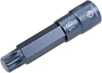 Vista 4 de uxcell 1/2" Drive x M14 (0.551 in) Triple Square Spline Bit Socket, brocas de acero S2, enchufes CR-V 4" de longitud (solo para uso manual)