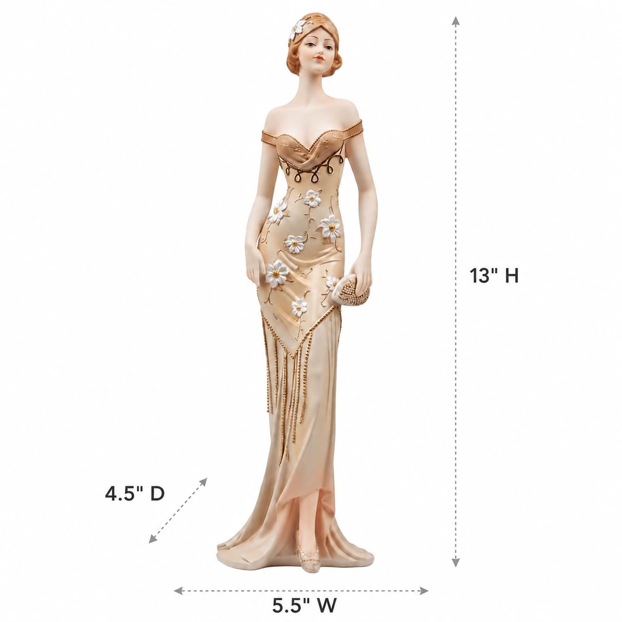 Amazon.com: Comfy Hour 13 Inch Elegant Lady Figurine, Art Deco