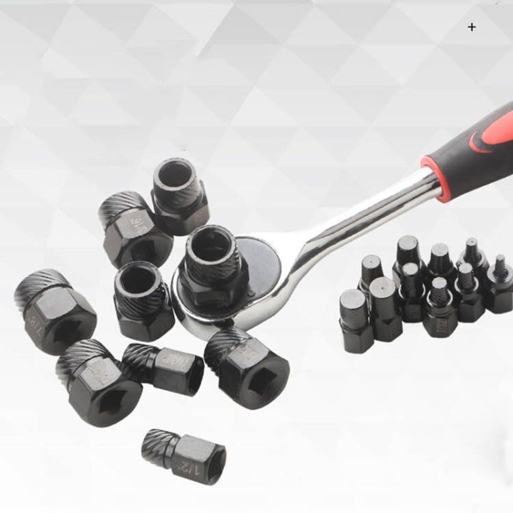 Set 5 Estrattori Per Viti Danneggiate - Per Bulloni E Prigionieri Ostinati - Foto 12