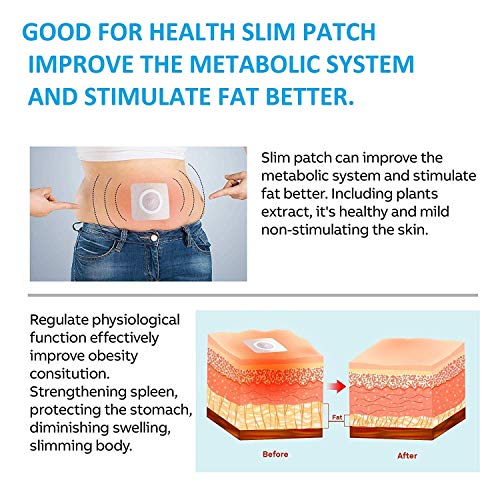 Toppa rimovibile, Slim Patch, adesivo per perdita di peso, bruciatura di grasso sulla pancia, secchio, vita, grasso addominale, anti-cellulite, rimozione rapida e non irritante (60 pezzi) - Image 5