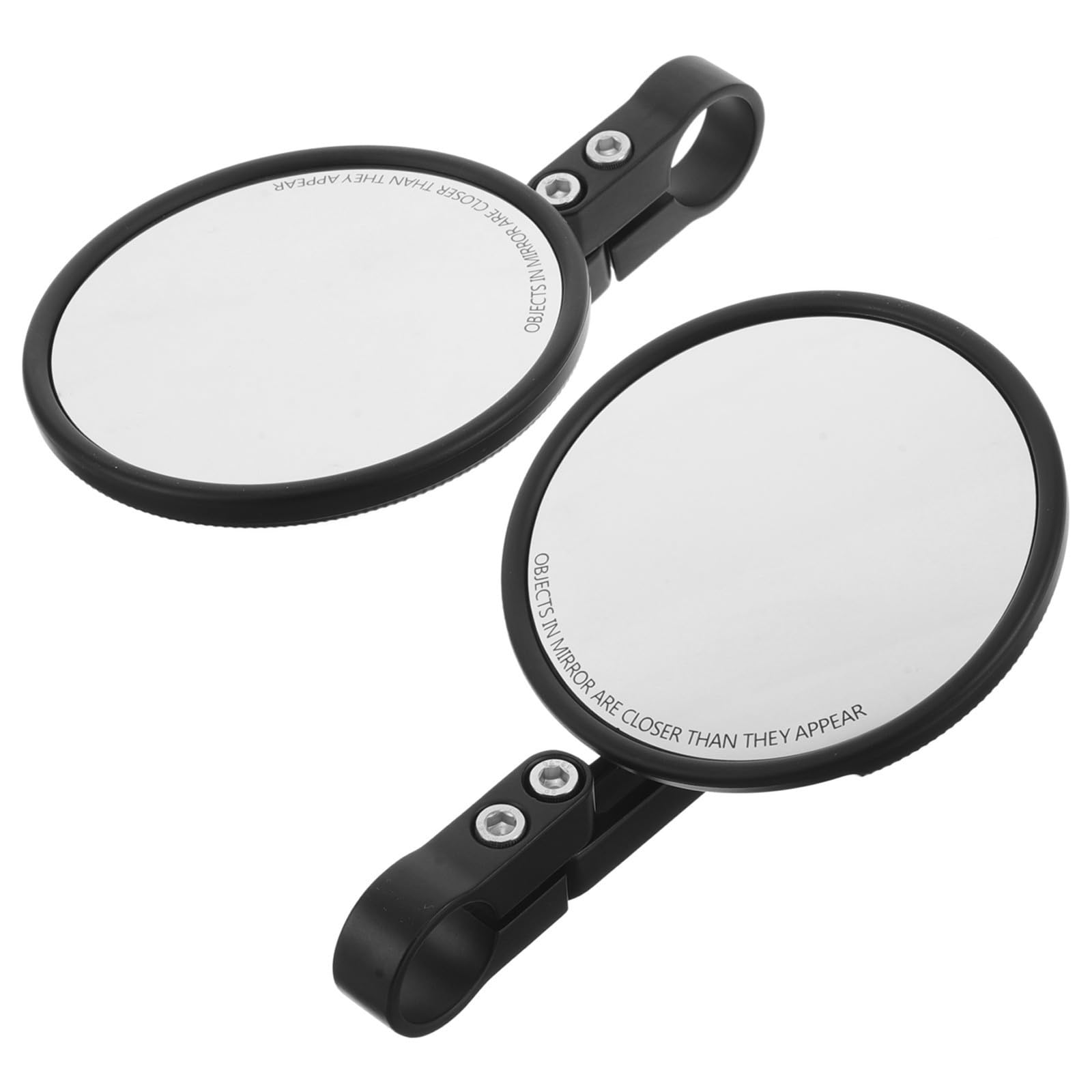 2 Stück Schwarzer Fahrrad Rückspiegel für Lenker 22-24mm
