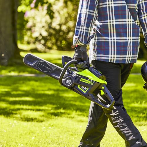 Image of Greenworks 60V 18 inch Brushless Cordless Chainsaw, 4.0Ah Battery and Charger Included