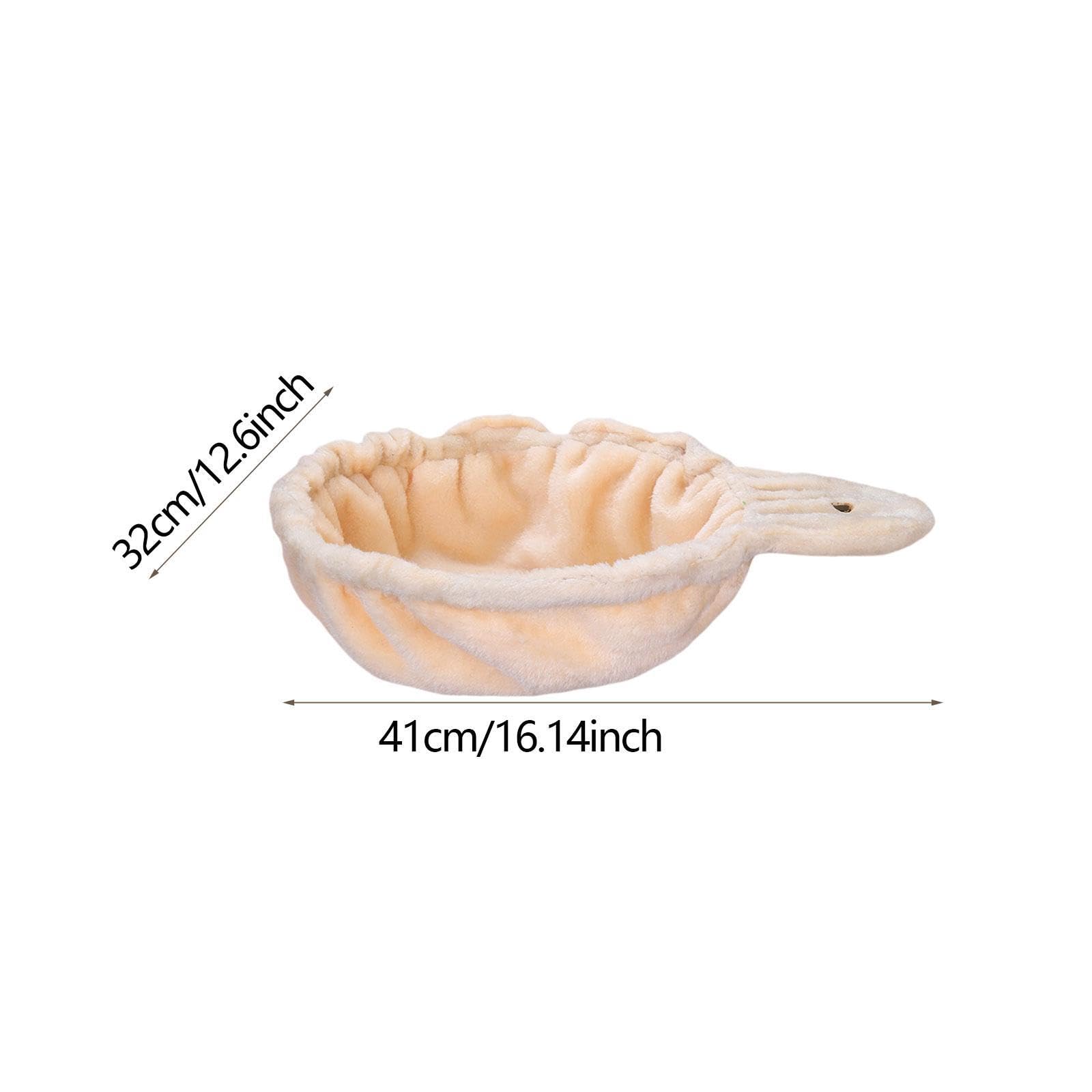 LOVIVER Hamac Suspendu pour Arbre à Chat, Panier en Tissu Doux, Corbeille Suspendue Confortable, Accessoire Intérieur pour Chaton/Adulte, Beige