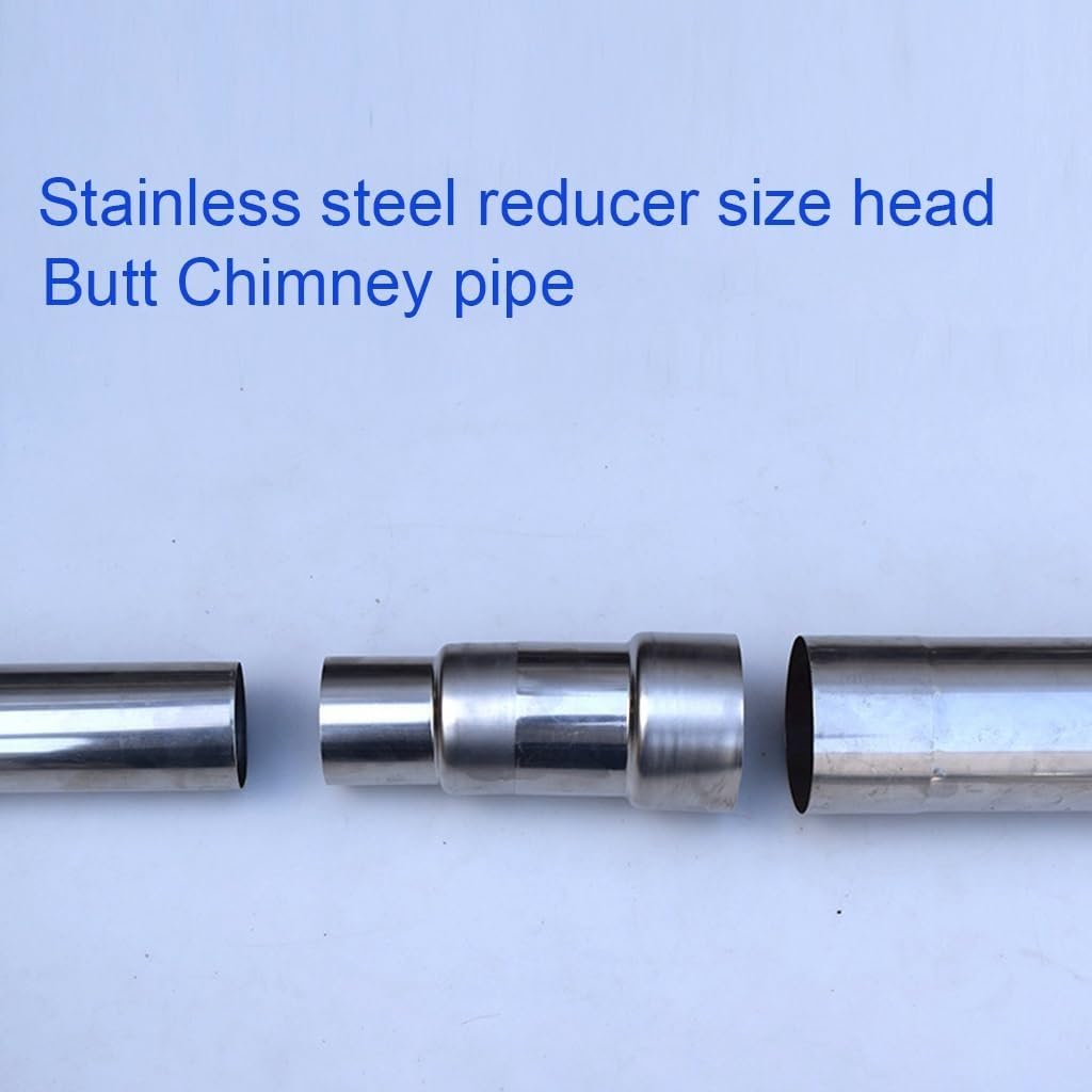 Adapter kominowy 1 szt. Redukcja przewodu kominowego Złącze rurowe ze stali nierdzewnej Złącze rurowe pieca(8cm~9cm)