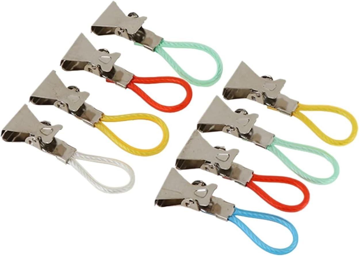 100Pcs Towel Clips Towels Hanger Tea Hook(Green)