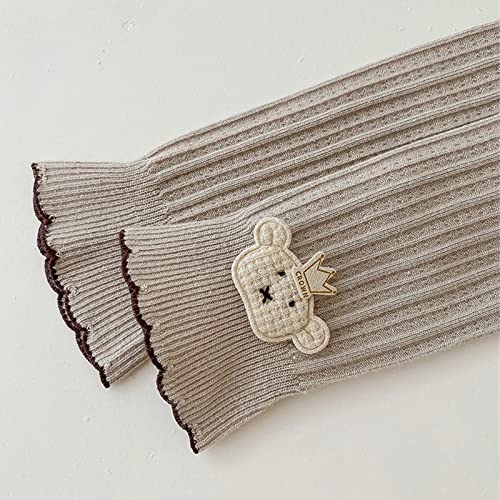 KAGAYD Baby Girls Tights Cartoon Bear Warm Leggings Knitted Pantihose Stretchy Basic Ninth Pants Pantyhose for Kids Girls4