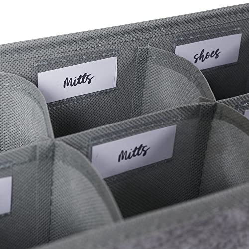 Ickle Bubba Nursery Drawer & Wardrobe Organiser Set, 5 Storage Boxes, 6 Hanging Dividers & 15 Labels - Image 4