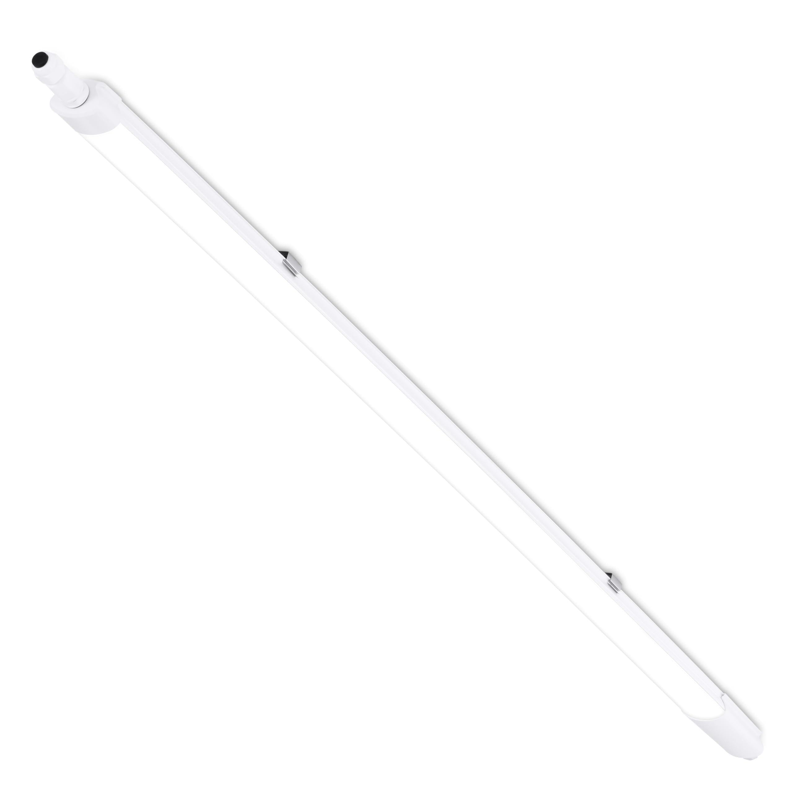 MOONSEA LED Feuchtraumleuchte 120cm, 36W Verknüpfbare LED Deckenleuchte Röhre 3000K/4000K/6500K, IP65 Wasserfest Wannenleuchte für Büro Werkstatt Lager Garage, Weiß