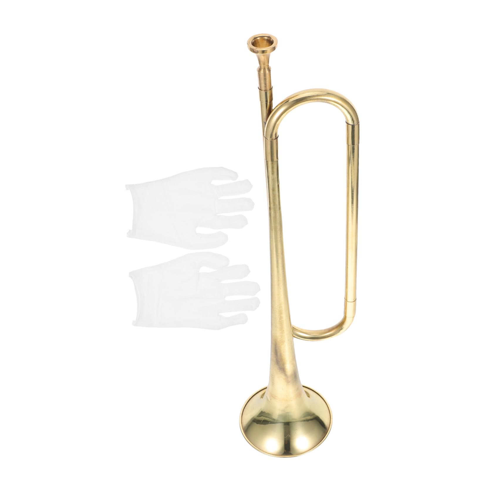 GOOHOCHY Professional Trumpet Durable Musical Wind Instrument for Beginners Safe and Easy to Play for Young Musicians Present for Boys and Educational Plaything