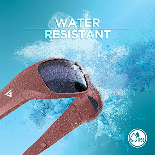 Govision Water-Resistant Rose Gold Apollo 1080P Video Recording Sunglasses With Uv Lenses Capture Built In Rechargeable Battery 8Gb Memory Hard Case And Accessories #TOP4
