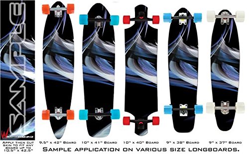 Aspire - Decal Style Vinyl Wrap Skin fits Longboard Skateboards up to 10