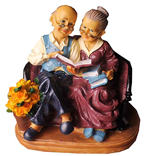Statues et figurines de grands-parents sculpture mariage résine objet déco salon