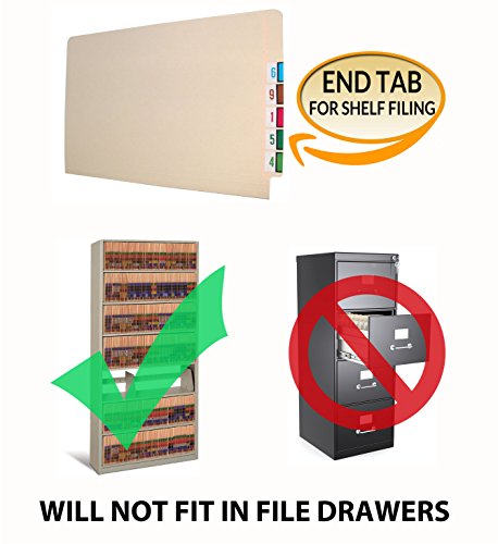 11 Pt Manila Folders, Full Cut End Tab, Letter Size, Full Open Bottom Back Pocket, Fasteners Pos #1 & #3 (Box Of 50) #TOP2