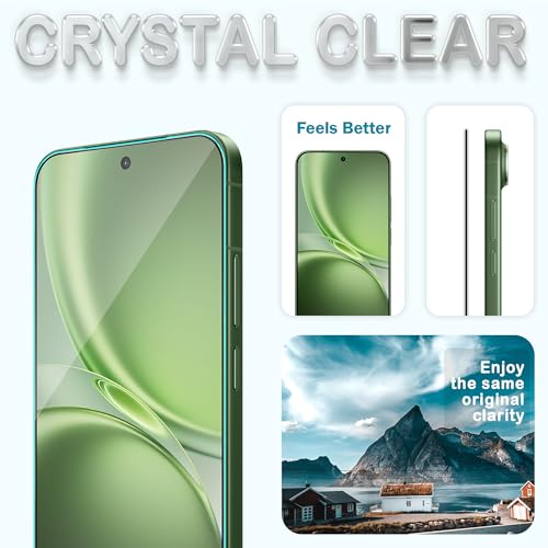 Image of FIRST MART Tempered Glass for Vivo X300 FE, 9H 0.3 mm Full-Glue Screen Protector with Cable Protector, 3D Edge-to-Edge, HD Clear, Case-Friendly, Black, Pack of 1