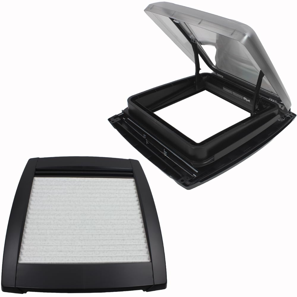 MPK VisionStar M - Claraboya de cristal transparente tintado, 40 x 40 cm, Edición Negra