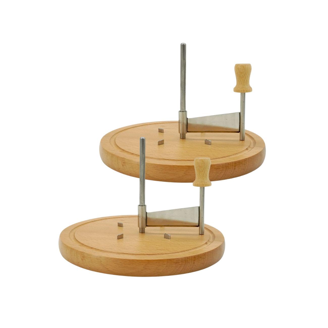 Fackelmann Lot de 2 girolles à fromage avec plateau