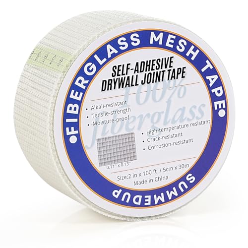 Magrantas Drywall Repair Tape Sheetrock Self-Adhesive Joint Tape 2' x 100ft &ndash; Fiberglass Mesh...