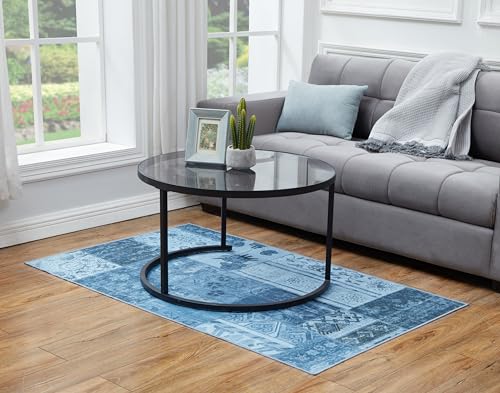 Weaverlane WL303D Patchwork Boho Washable Stain Resistant Runner Rug thumb #3