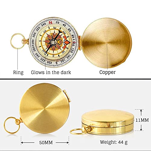 Brújula personalizada de cobre para hombre miniatura 2