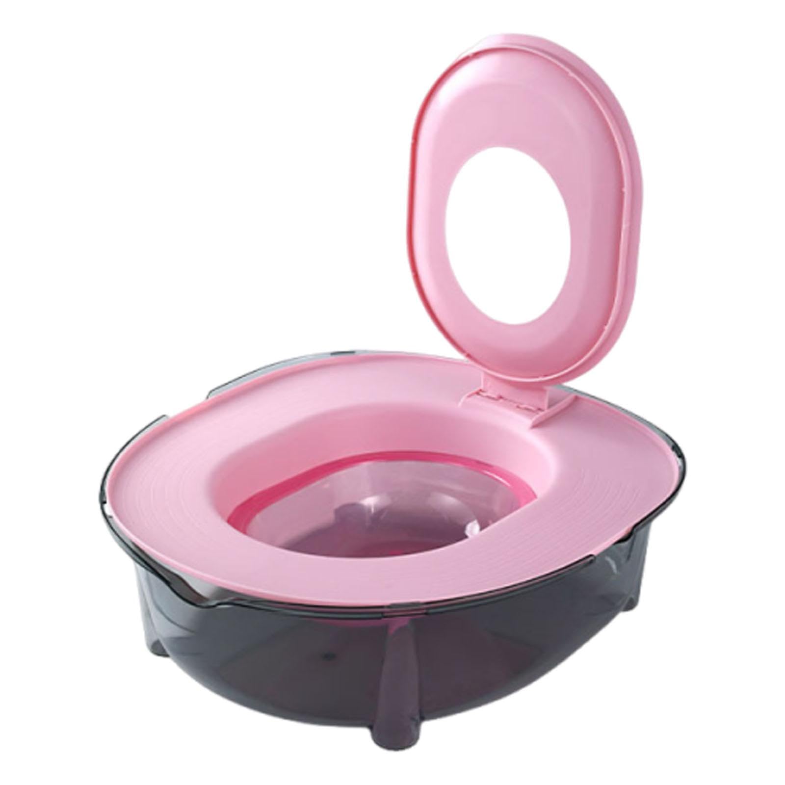MagiDeal Cat Toilet Training Kit - Reusable Pet Toilet Training System, Washable Litter Box Accessory for Cats, Versatile Home Training Tool for Kittens & Adult Cats, Pink