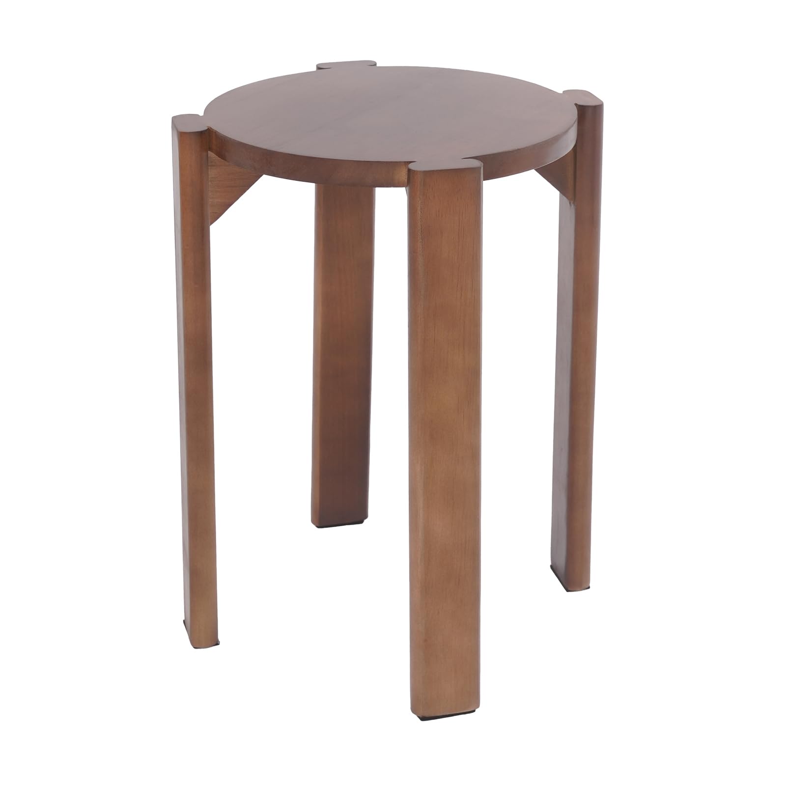 Tabouret empilable multifonction en bois rond empilable - Meubles polyvalents - Tabouret en bois empilable à quatre niveaux avec roulettes - Pour une utilisation sur les balcons, les cours