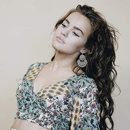 Rechicgu Vintage Silver Ethnic Bali Jhumka Jhumki Lotus Mexico Gypsy Dangle Earrings Traditional Ear Studs With Gift Box #TOP2