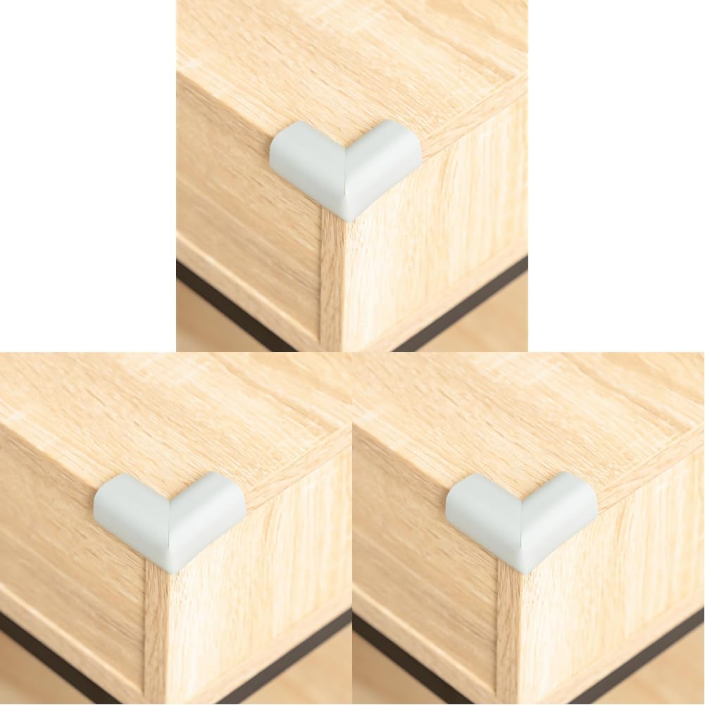 Regalo 12 Pack Safety Corner &amp; Edge Protectors for Baby Proofing, Soft Foam Furniture Corner Guards, Small, Gray