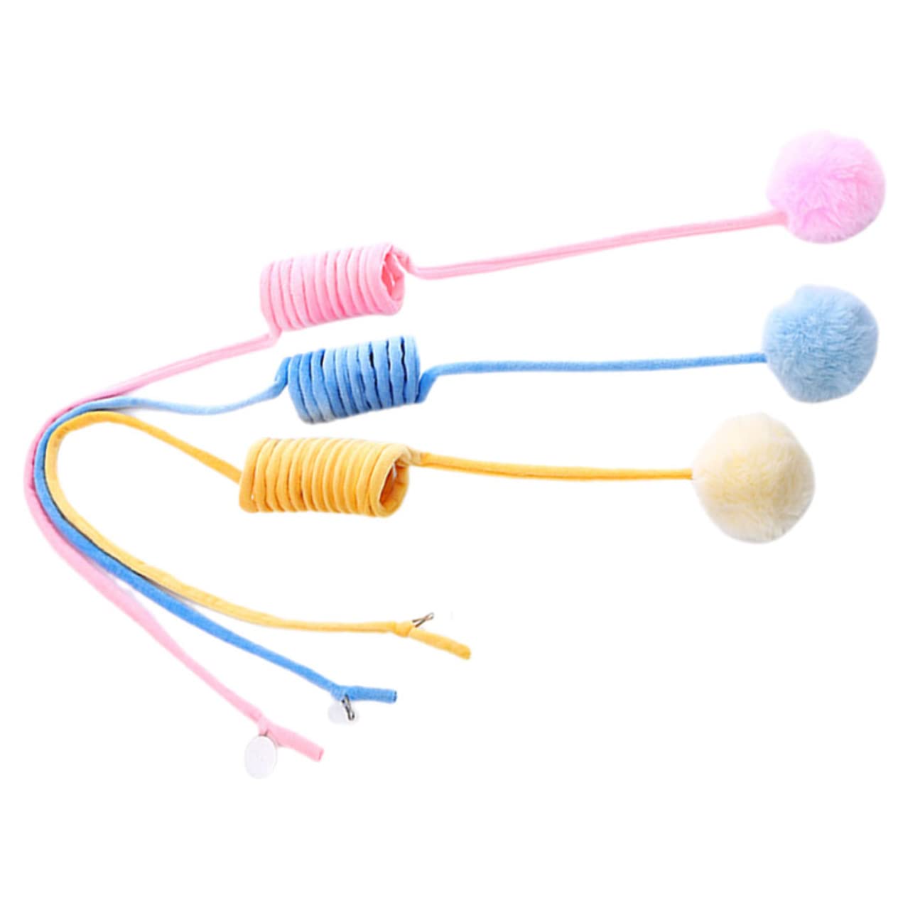 Yardwe 12stücke Katzen-plüschball-Spielzeug Mit Saugnapf Interaktive Katzenspielzeuge Für Drinnen Fördert Spiel Und Neugierde Farben