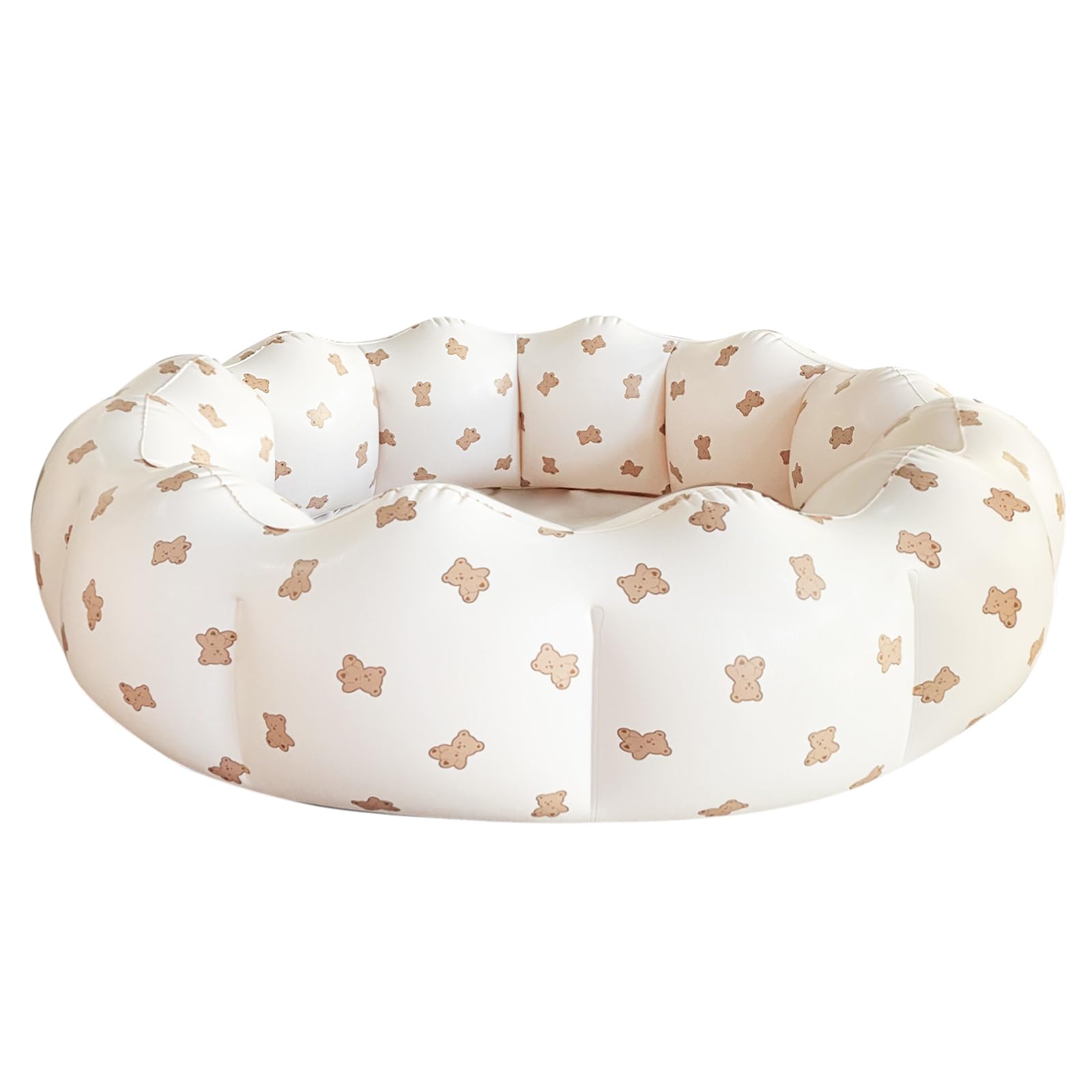 AirSwim Inflatable Paddling Pool, Portable Small Paddling Baby Swimming Pool for Toddlers Ages 0-3 Years Girls and Boys, Indoor& Outdoor, Garden and Backyard Summer Water Party, 90x25 cm (Bear)