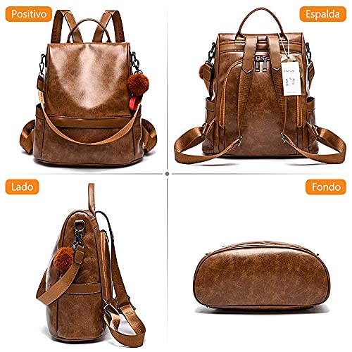 La mejor comparación de Mochila piel mujer para comprar hoy. 2 Imagen adicional