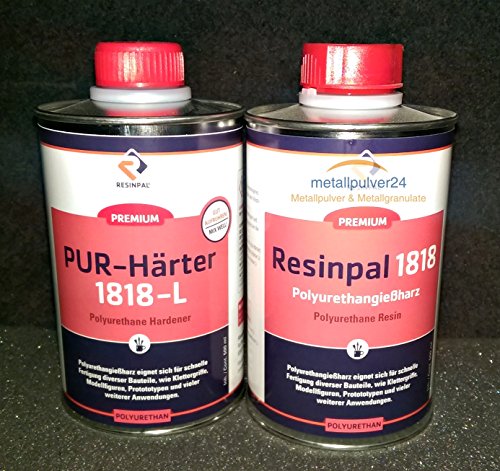 Preisvergleich Produktbild Polyurethan Gießharz 1kg & 6 Minuten Härter