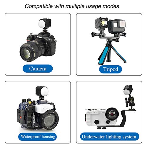 Orsda Diving Light High Power Mini Waterproof led Light Scuba Diving Lights Fill-in Light for Waterproof housing Underwater Photographic Lighting System …