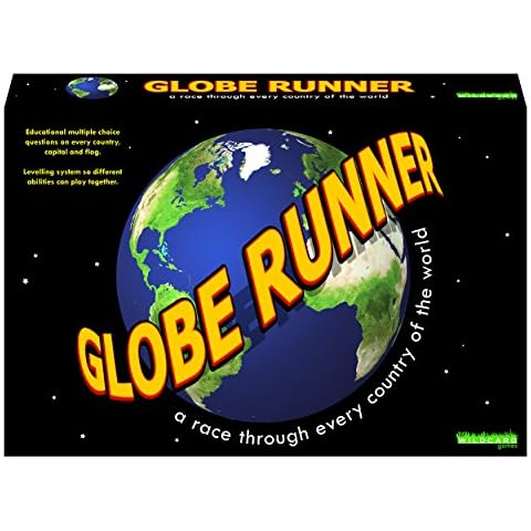 GLOBE RUNNER – Educational family board game for both kids and adults That races around The world through every country Cover