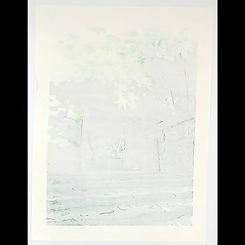 Amazon.co.jp: 木版画 壬生川純一「新緑Ⅱ」限定ナンバー付き
