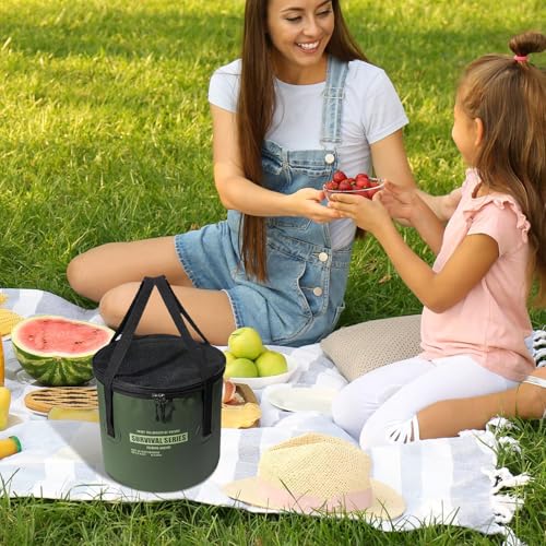 Seau pliant de stockage camping pour ne plus manquer d'eau
