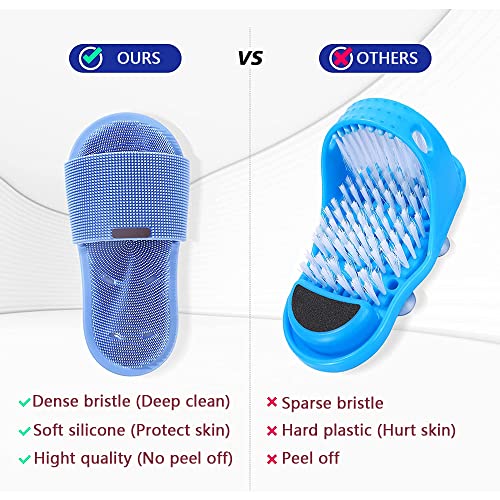 Exfoliador de pies de silicona suave con ventosas antideslizantes miniatura 4